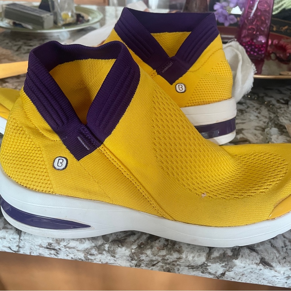 Bzees Yellow and Purple Women's Sneakers